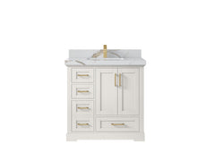 Boston 36 in. W x 22 in. D Center Sink Bathroom Vanity - photo 18