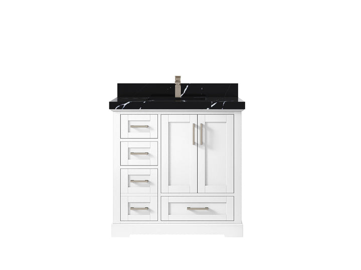 Boston 36" W x 22" D Center Sink Vanity for Modern Bathroom Spaces - photo 16