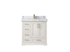 Boston 36 in. W x 22 in. D Center Sink Bathroom Vanity - photo 24