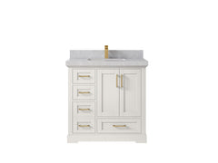 Boston 36 in. W x 22 in. D Center Sink Bathroom Vanity - photo 30