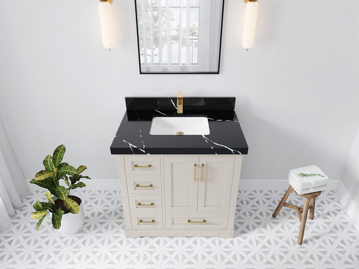 Boston 36" W x 22" D Center Sink Vanity for Modern Bathroom Spaces - photo 15