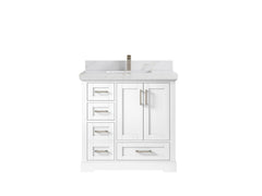 Boston 36 in. W x 22 in. D Center Sink Bathroom Vanity - photo 26
