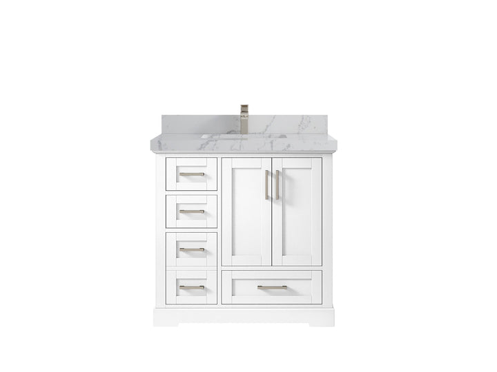Boston 36" W x 22" D Center Sink Vanity for Modern Bathroom Spaces - photo 40