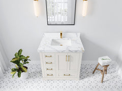 Boston 36 in. W x 22 in. D Center Sink Bathroom Vanity - photo 23