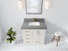 Boston 36 in. W x 22 in. D Center Sink Bathroom Vanity - photo 31