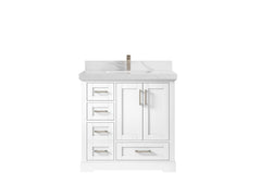 Boston 36 in. W x 22 in. D Center Sink Bathroom Vanity - photo 20
