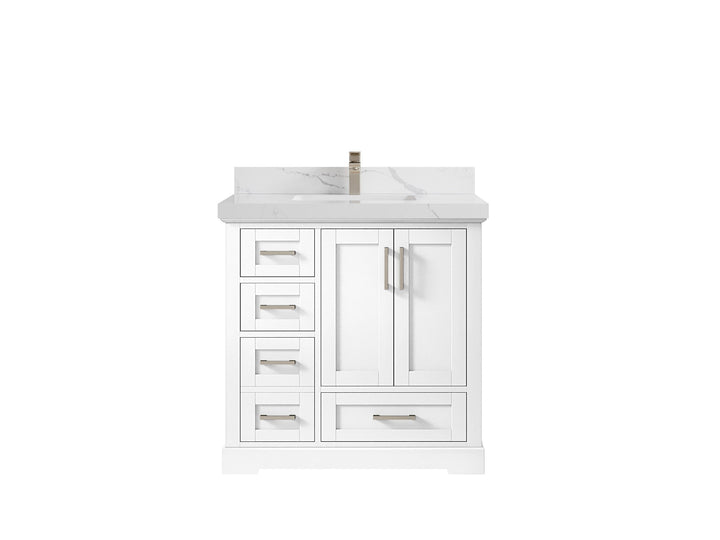 Boston 36" W x 22" D Center Sink Vanity for Modern Bathroom Spaces - photo 20