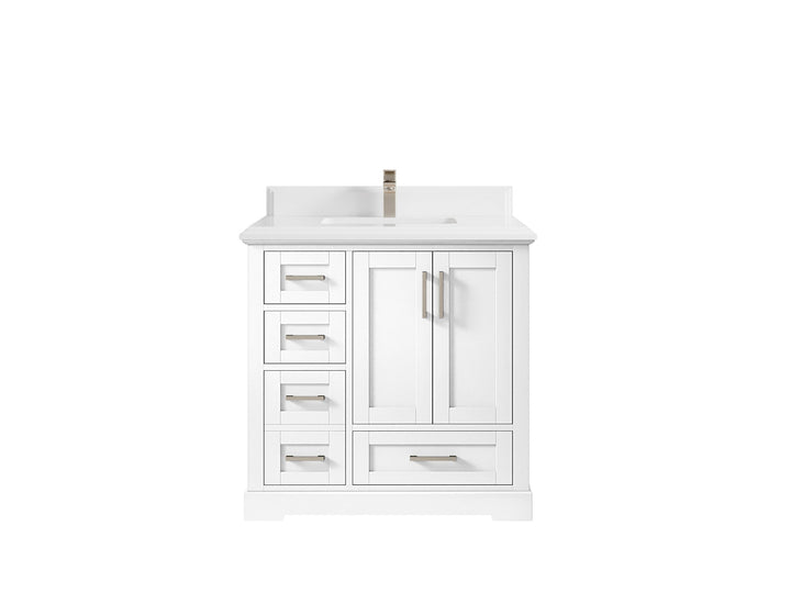 Boston 36" W x 22" D Center Sink Vanity for Modern Bathroom Spaces - photo 48