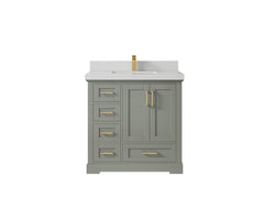 Boston 36 in. W x 22 in. D Center Sink Bathroom Vanity - photo 15