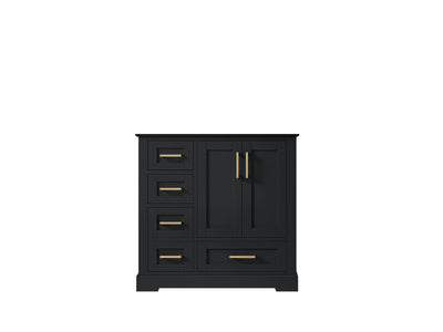 Boston 36" W x 22" D Center Sink Vanity for Modern Bathroom Spaces - Willow Bath and Vanity