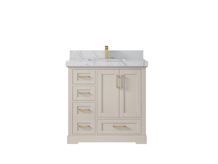 Boston 36" W x 22" D Center Sink Vanity for Modern Bathroom Spaces - photo 40