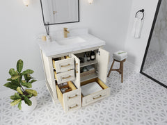 Boston 36 in. W x 22 in. D Center Sink Bathroom Vanity - photo 3