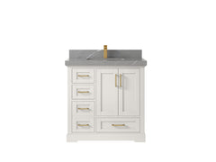 Boston 36 in. W x 22 in. D Center Sink Bathroom Vanity - photo 32