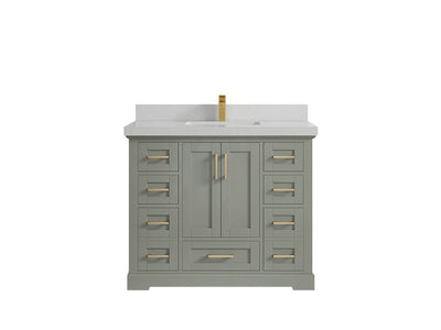 Boston 42 in. W x 22 in. D Single Sink Bathroom Vanity - Willow Bath and Vanity