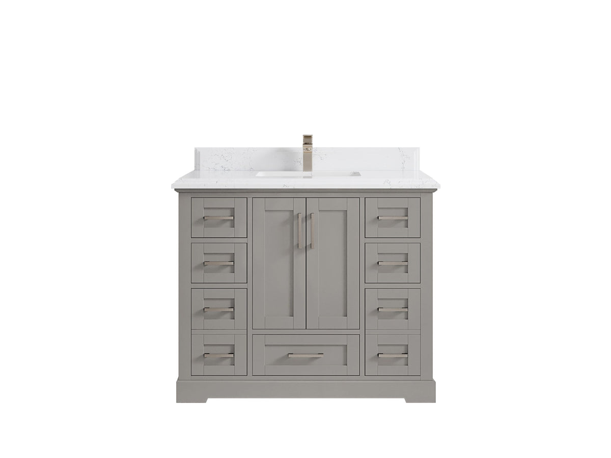 Boston 42 in. W x 22 in. D Single Sink Bathroom Vanity - Willow Bath and Vanity