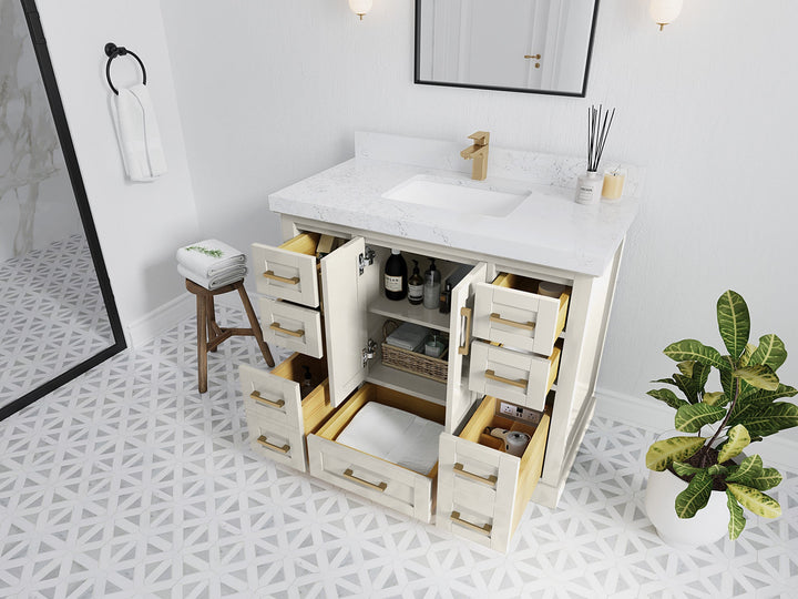 Boston 42 in. W x 22 in. D Single Sink Bathroom Vanity - photo 3