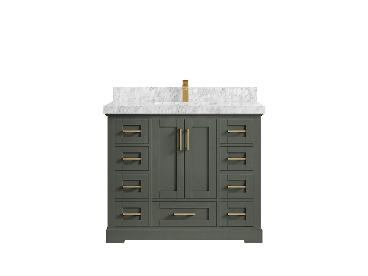 Boston 42 in. W x 22 in. D Single Sink Bathroom Vanity - Willow Bath and Vanity