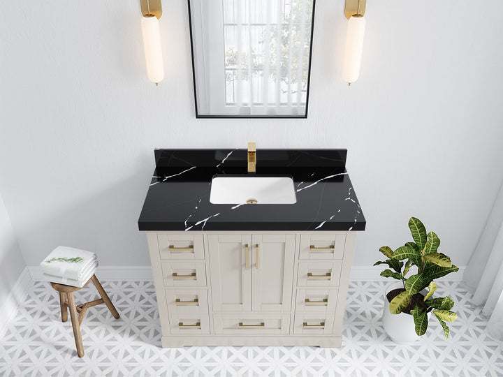 Boston 42 in. W x 22 in. D Single Sink Bathroom Vanity - photo 16