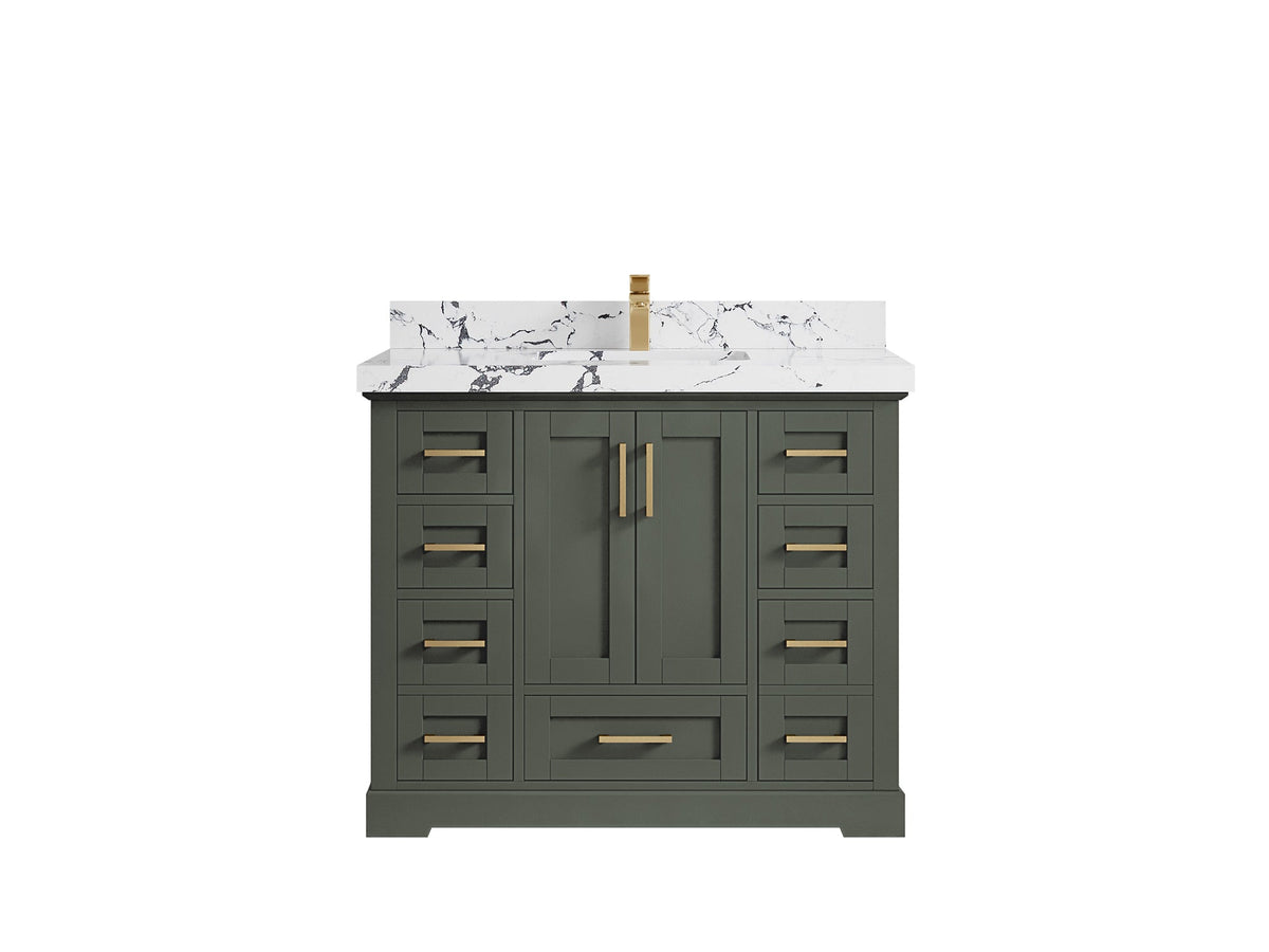 Boston 42 in. W x 22 in. D Single Sink Bathroom Vanity - Willow Bath and Vanity