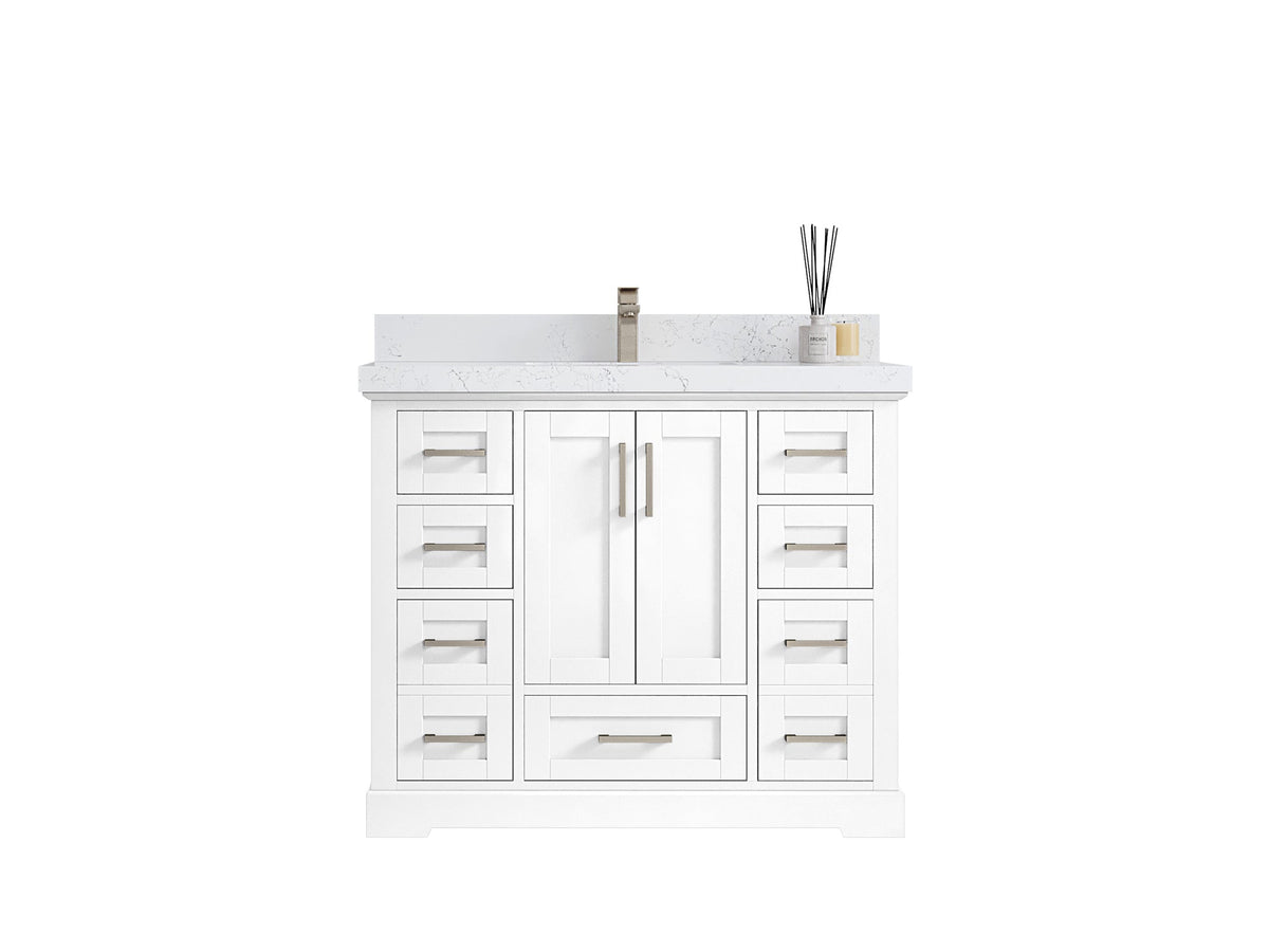 Boston 42 in. W x 22 in. D Single Sink Bathroom Vanity - Willow Bath and Vanity