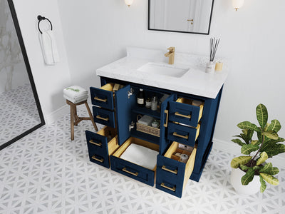 Boston 42 in. W x 22 in. D Single Sink Bathroom Vanity - Willow Bath and Vanity