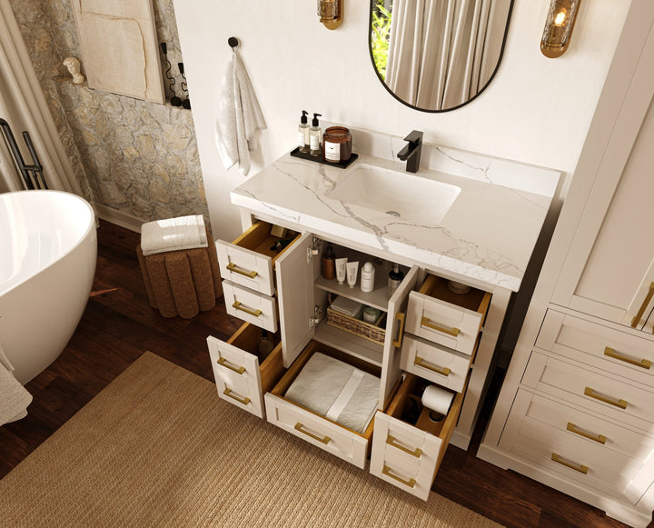 Boston 42 in. W x 22 in. D Single Sink Bathroom Vanity - photo 3