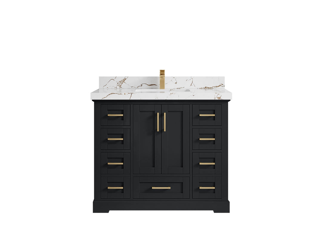 Boston 42 in. W x 22 in. D Single Sink Bathroom Vanity - Willow Bath and Vanity