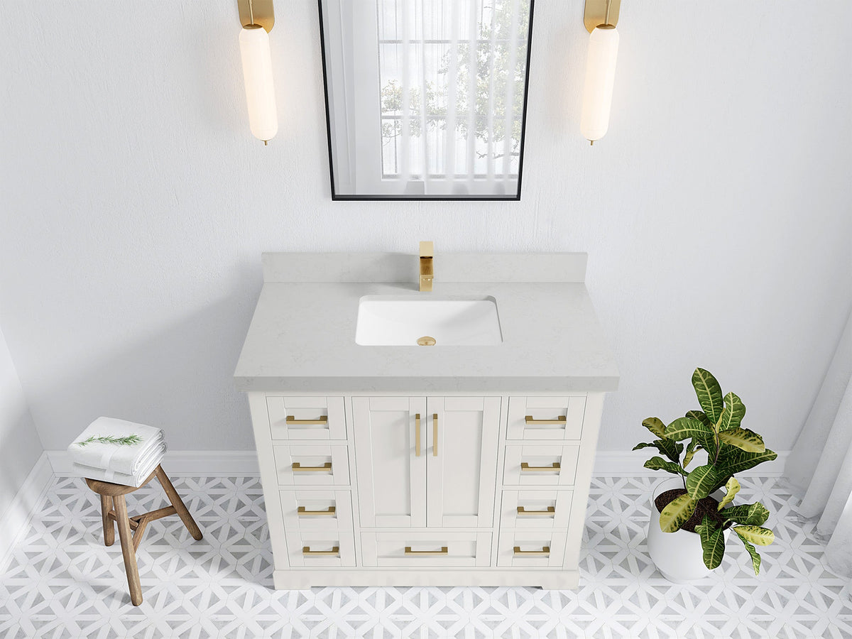 Boston 42 in. W x 22 in. D Single Sink Bathroom Vanity - Willow Bath and Vanity