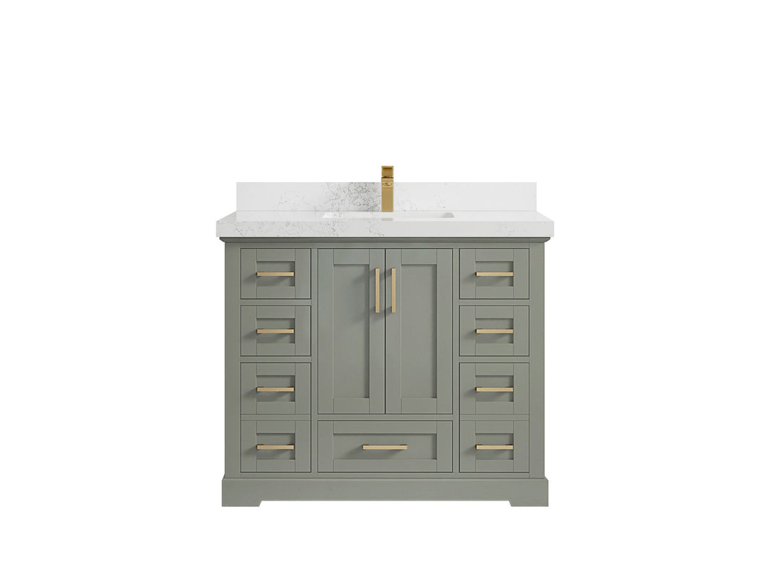 Boston 42 in. W x 22 in. D Single Sink Bathroom Vanity - Willow Bath and Vanity