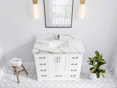 Boston 42 in. W x 22 in. D Single Sink Bathroom Vanity - Willow Bath and Vanity