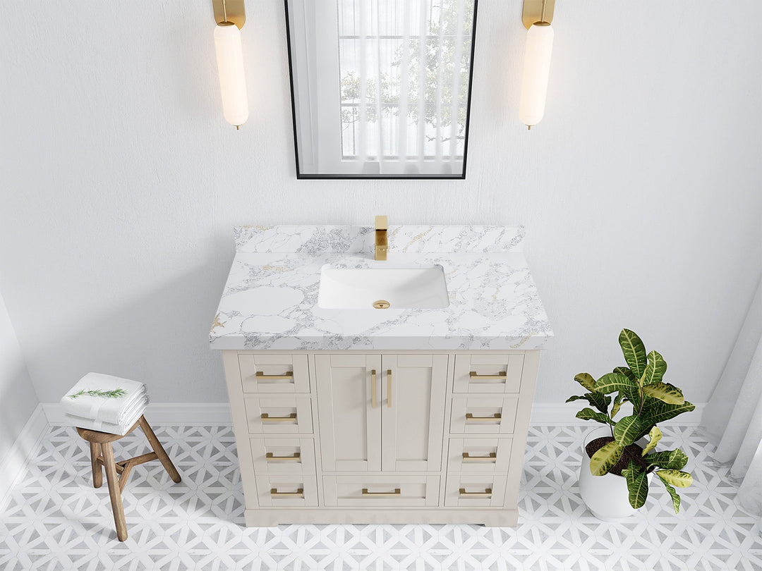 Boston 42 in. W x 22 in. D Single Sink Bathroom Vanity - Willow Bath and Vanity