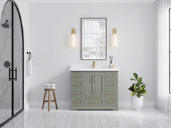 Boston 42 in. W x 22 in. D Single Sink Bathroom Vanity - photo 4