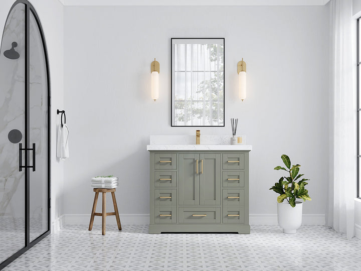 Boston 42 in. W x 22 in. D Single Sink Bathroom Vanity - photo 4