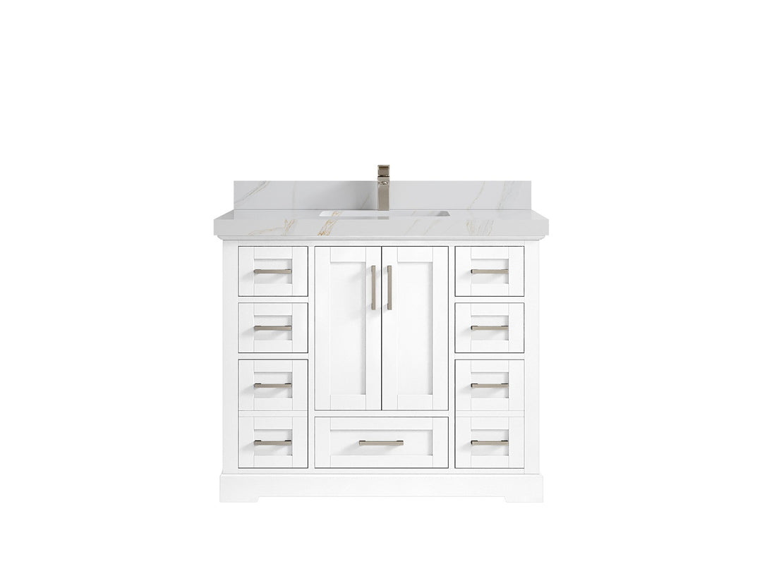 Boston 42 in. W x 22 in. D Single Sink Bathroom Vanity - Willow Bath and Vanity