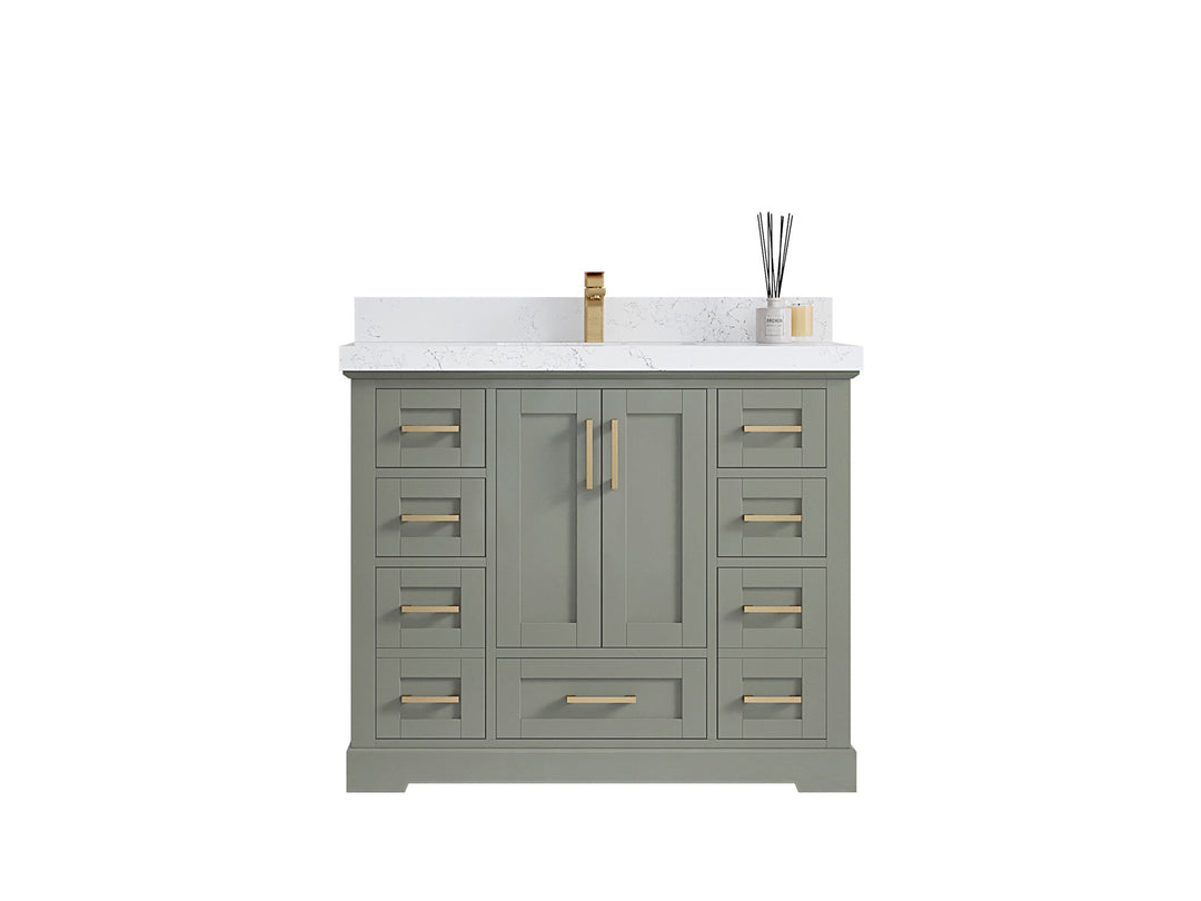 Boston 42 in. W x 22 in. D Single Sink Bathroom Vanity - Willow Bath and Vanity