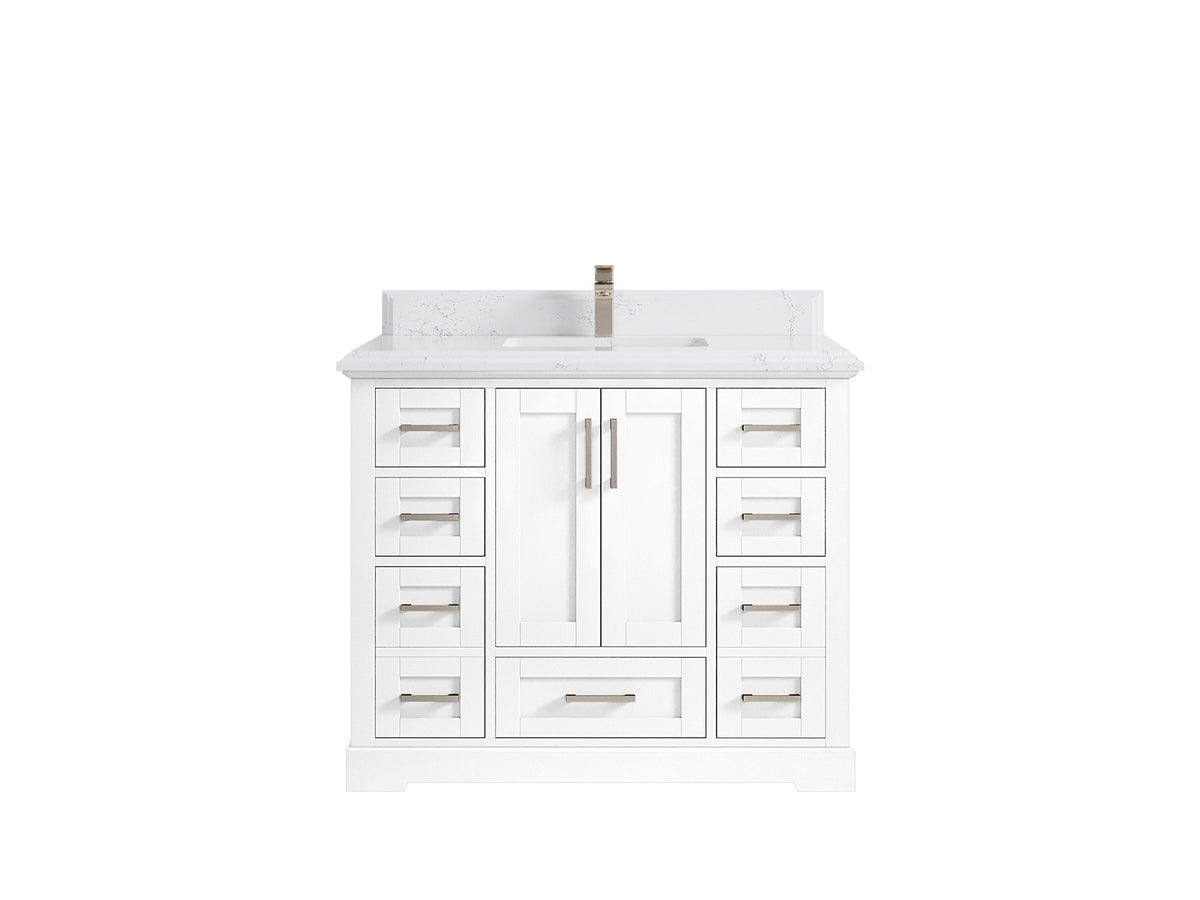 Boston 42 in. W x 22 in. D Single Sink Bathroom Vanity - Willow Bath and Vanity