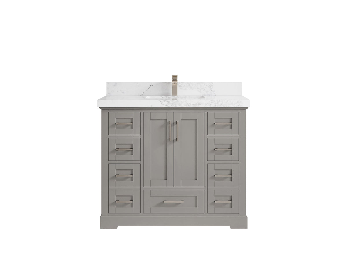Boston 42 in. W x 22 in. D Single Sink Bathroom Vanity - Willow Bath and Vanity