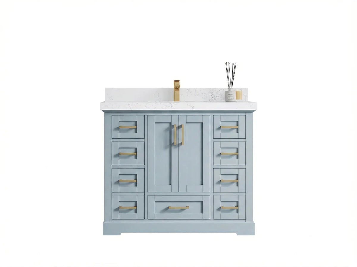 Boston 42 in. W x 22 in. D Single Sink Bathroom Vanity - Willow Bath and Vanity