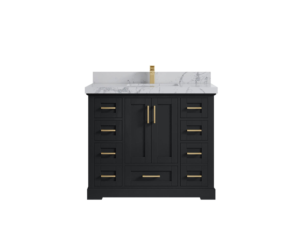 Boston 42 in. W x 22 in. D Single Sink Bathroom Vanity - Willow Bath and Vanity