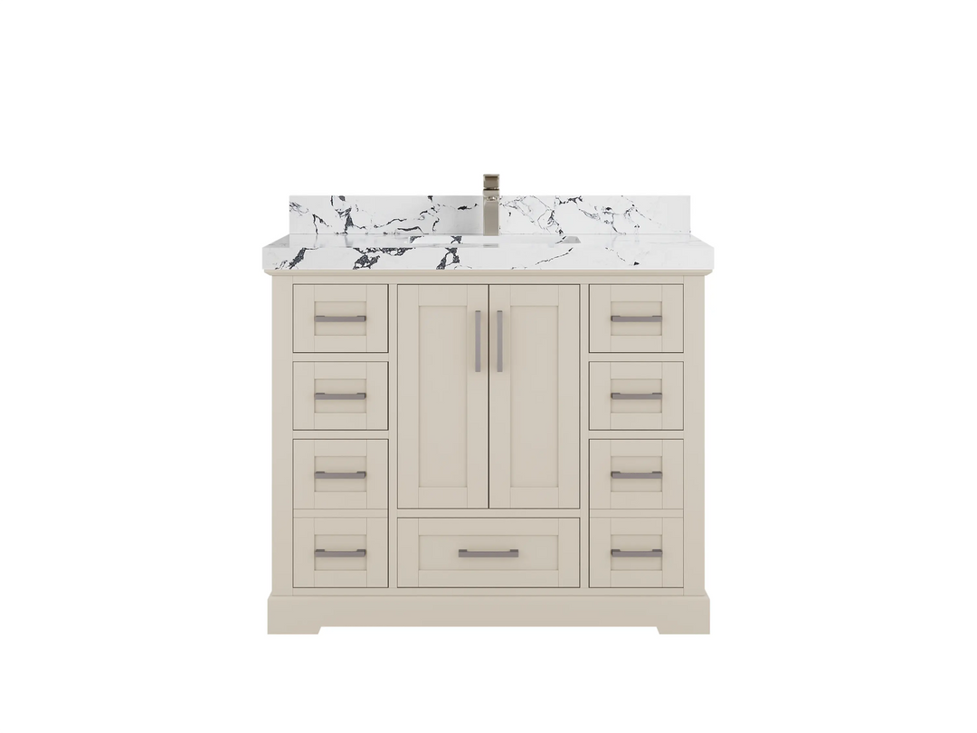 Boston 42 in. W x 22 in. D Single Sink Bathroom Vanity - Willow Bath and Vanity