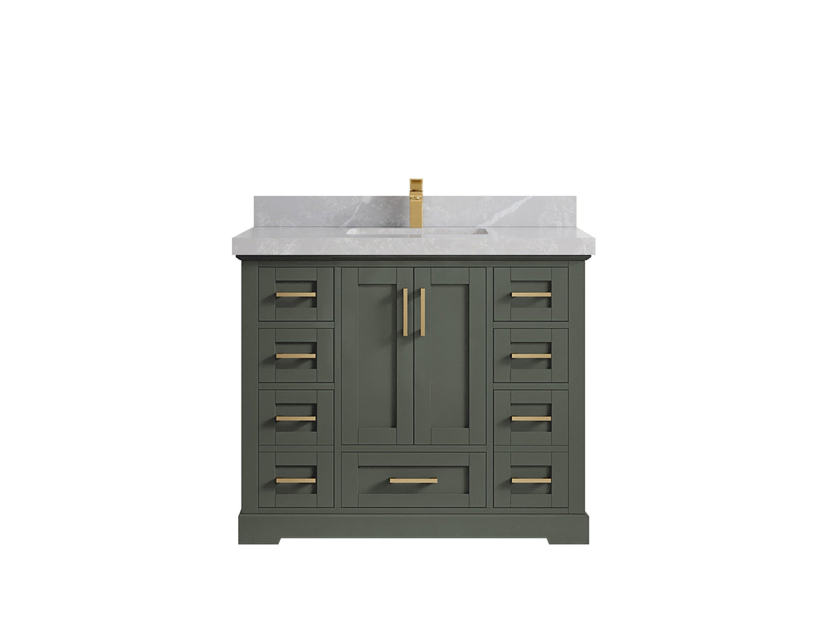 Boston 42 in. W x 22 in. D Single Sink Bathroom Vanity - Willow Bath and Vanity