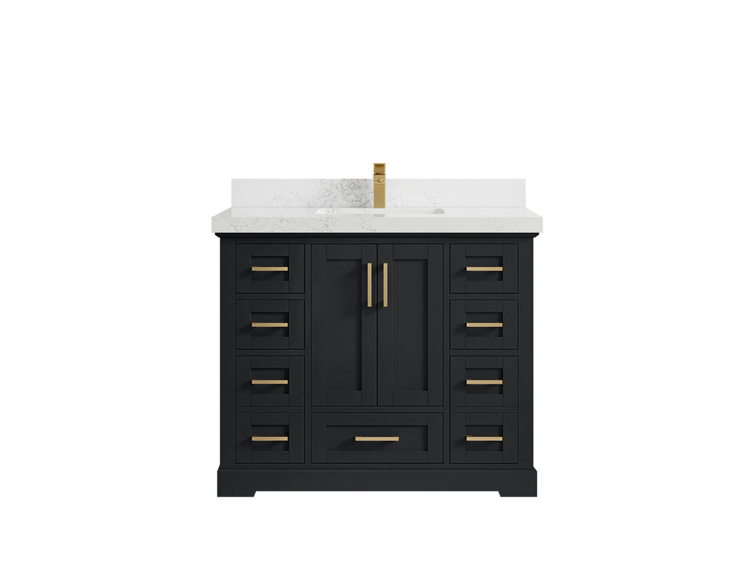 Boston 42 in. W x 22 in. D Single Sink Bathroom Vanity - Willow Bath and Vanity