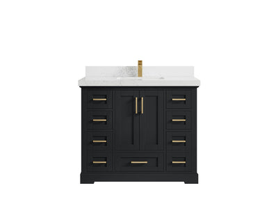 Boston 42 in. W x 22 in. D Single Sink Bathroom Vanity - Willow Bath and Vanity