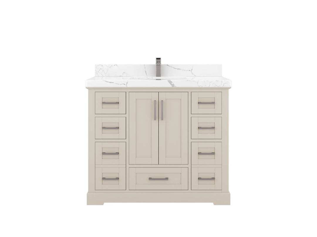 Boston 42 in. W x 22 in. D Single Sink Bathroom Vanity - Willow Bath and Vanity
