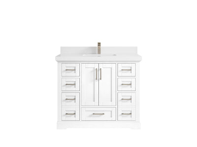 Boston 42 in. W x 22 in. D Single Sink Bathroom Vanity - Willow Bath and Vanity