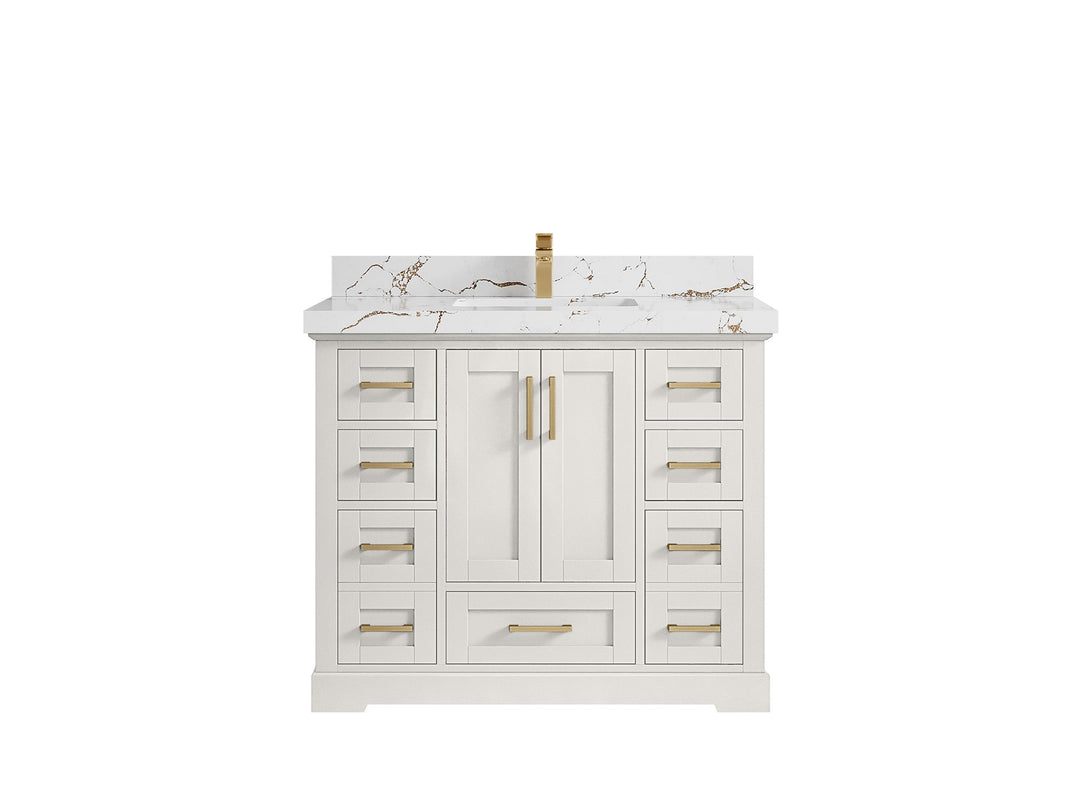 Boston 42 in. W x 22 in. D Single Sink Bathroom Vanity - Willow Bath and Vanity