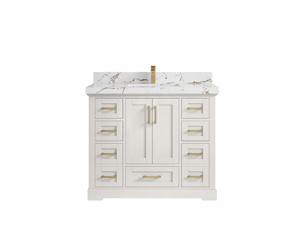 Boston 42 in. W x 22 in. D Single Sink Bathroom Vanity - Willow Bath and Vanity