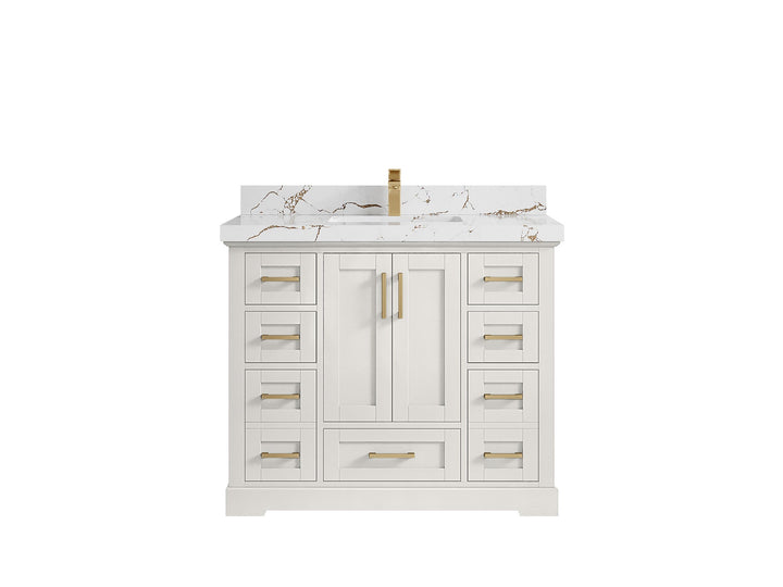 Boston 42 in. W x 22 in. D Single Sink Bathroom Vanity - photo 35