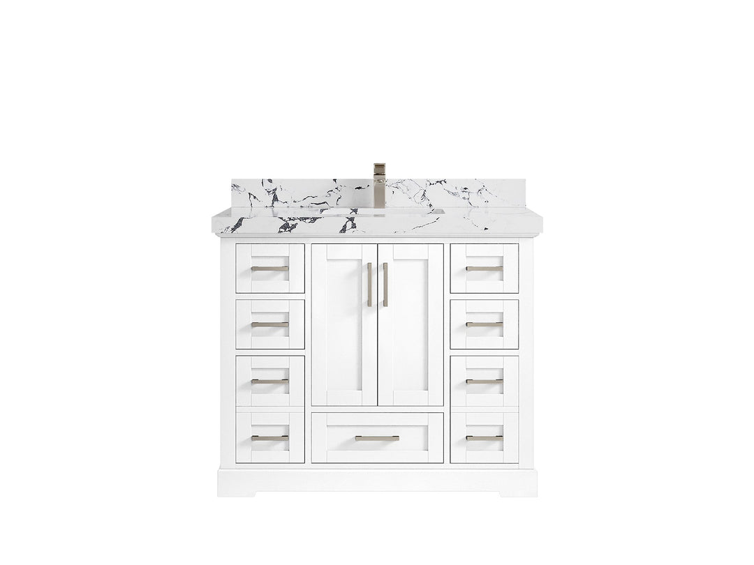 Boston 42 in. W x 22 in. D Single Sink Bathroom Vanity - Willow Bath and Vanity