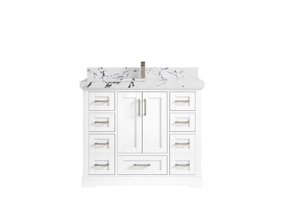 Boston 42 in. W x 22 in. D Single Sink Bathroom Vanity - Willow Bath and Vanity